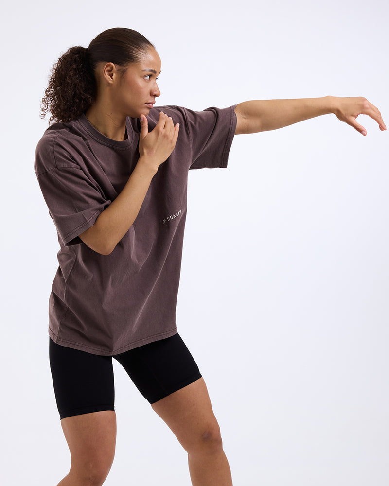 Sparring Club Oversized T-Shirt - Washed Brown