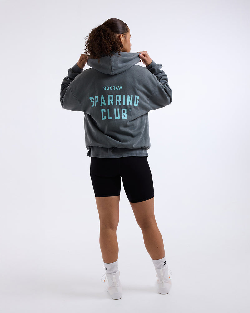 Sparring Club Oversized Hoodie - Washed Charcoal