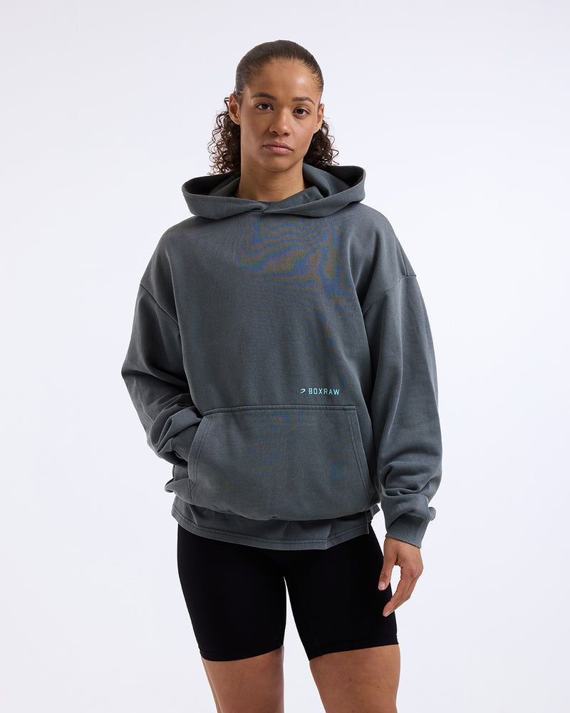 Sparring Club Oversized Hoodie - Washed Charcoal