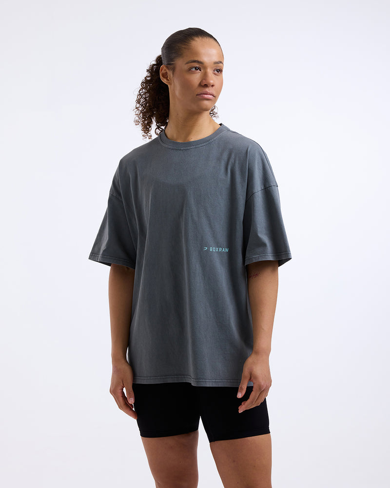 Sparring Club Oversized T-Shirt - Washed Charcoal