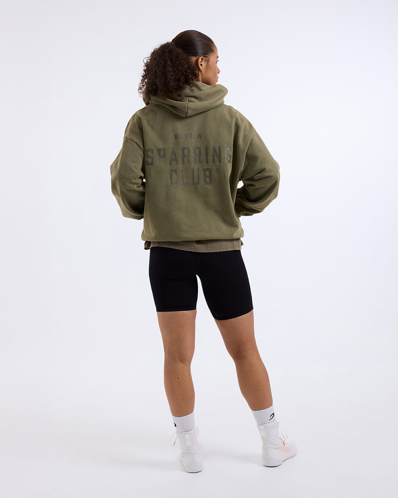 Sparring Club Oversized Hoodie - Washed Olive