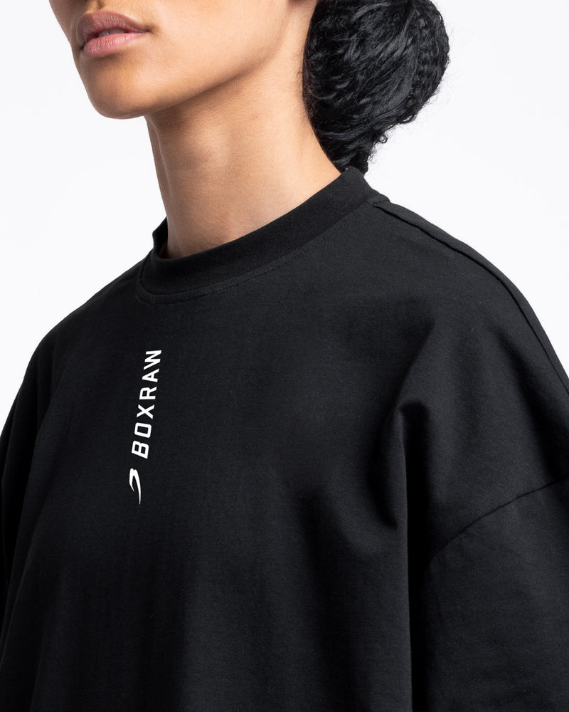 Lineal Oversized T-Shirt - Black