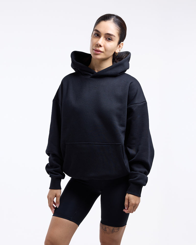 Strike Oversized Hoodie - Black