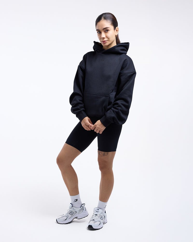 Strike Oversized Hoodie - Black