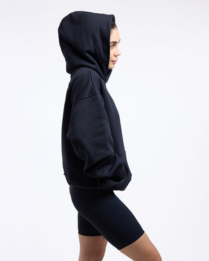 Strike Oversized Hoodie - Black