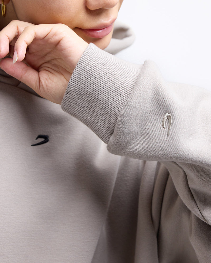 Strike Oversized Hoodie - Stone