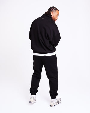 East Street 1/4 Zip - Black