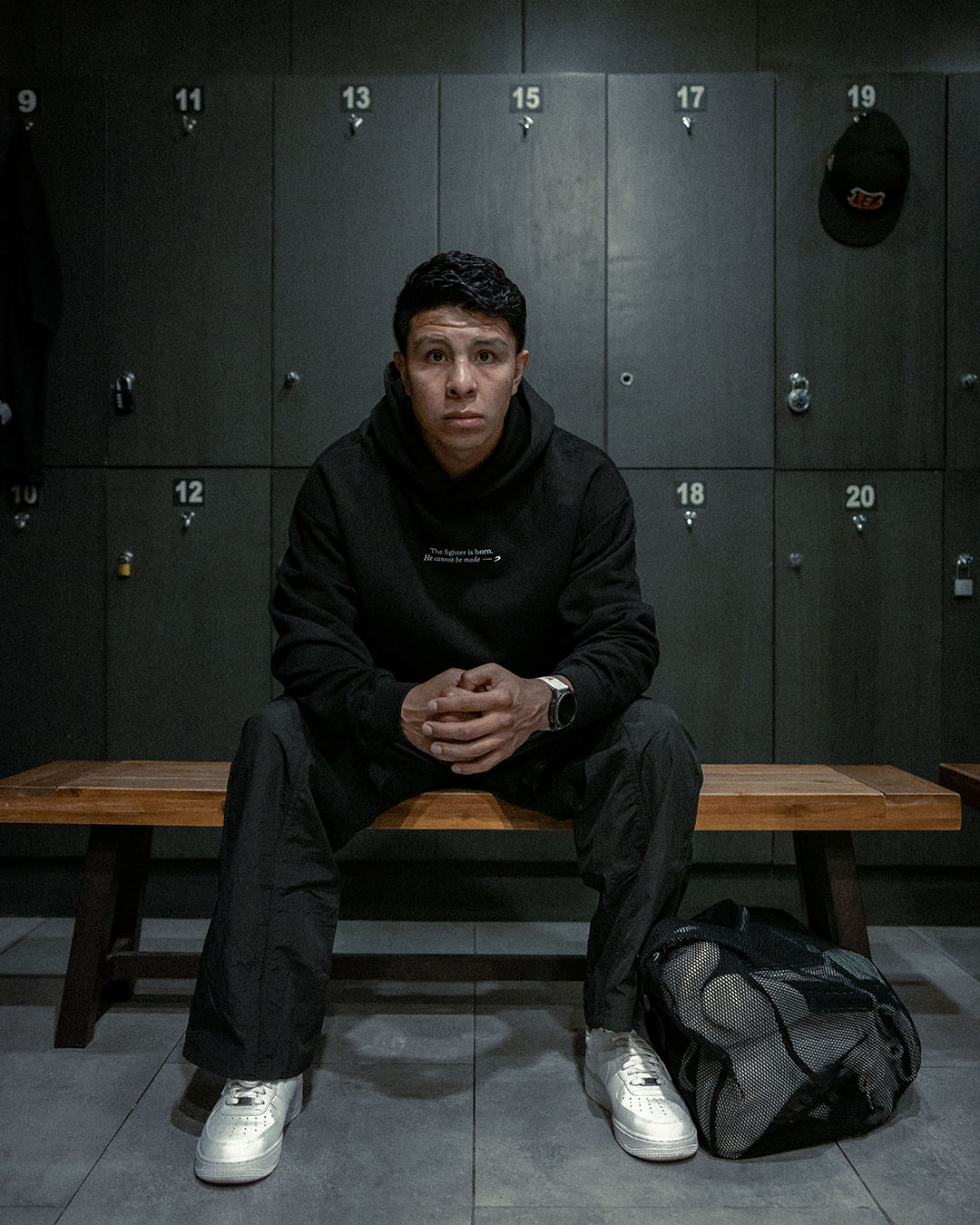 Chávez x BOXRAW Fighters Are Born Oversized Hoodie - Black
