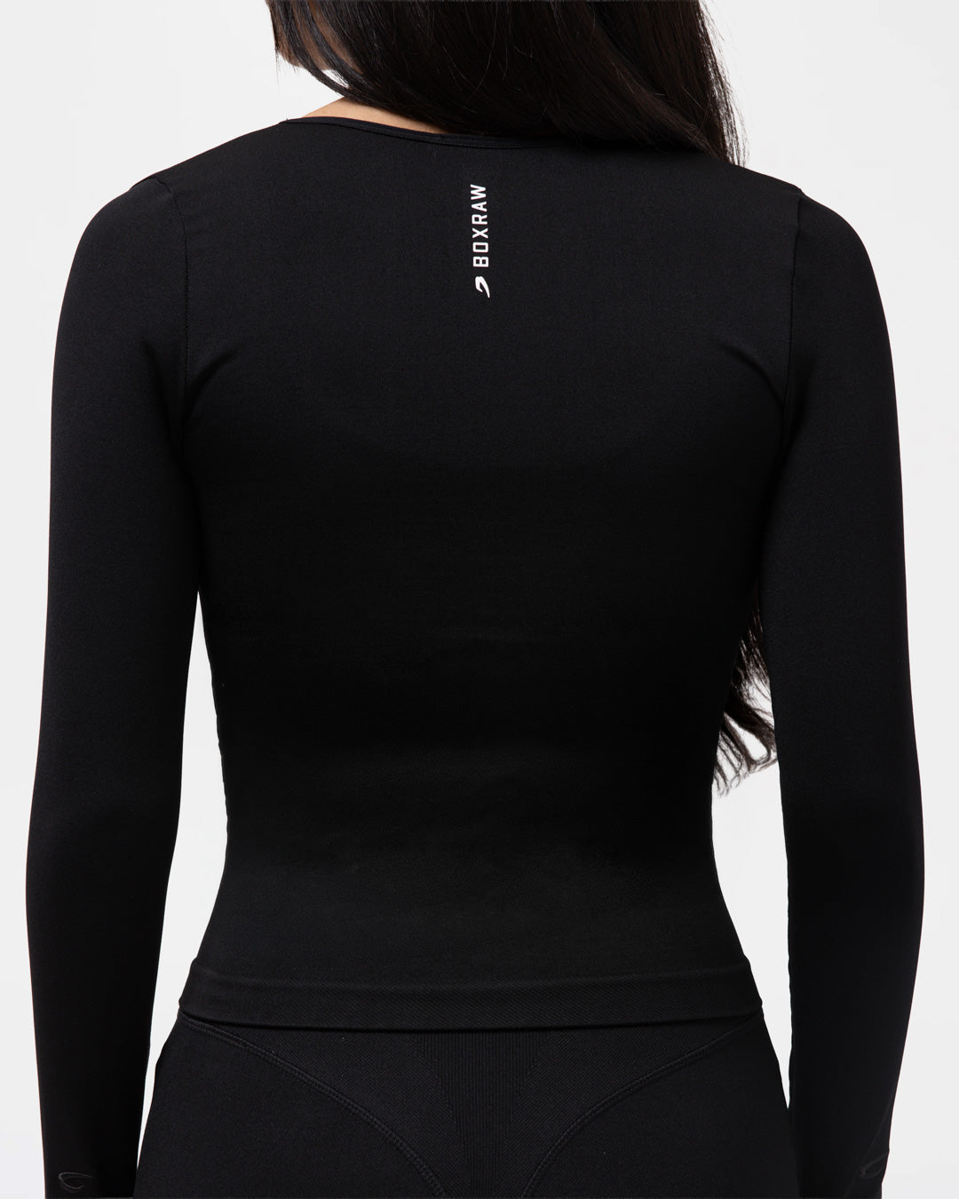 Giselle Seamless Long Sleeve T-Shirt - Black