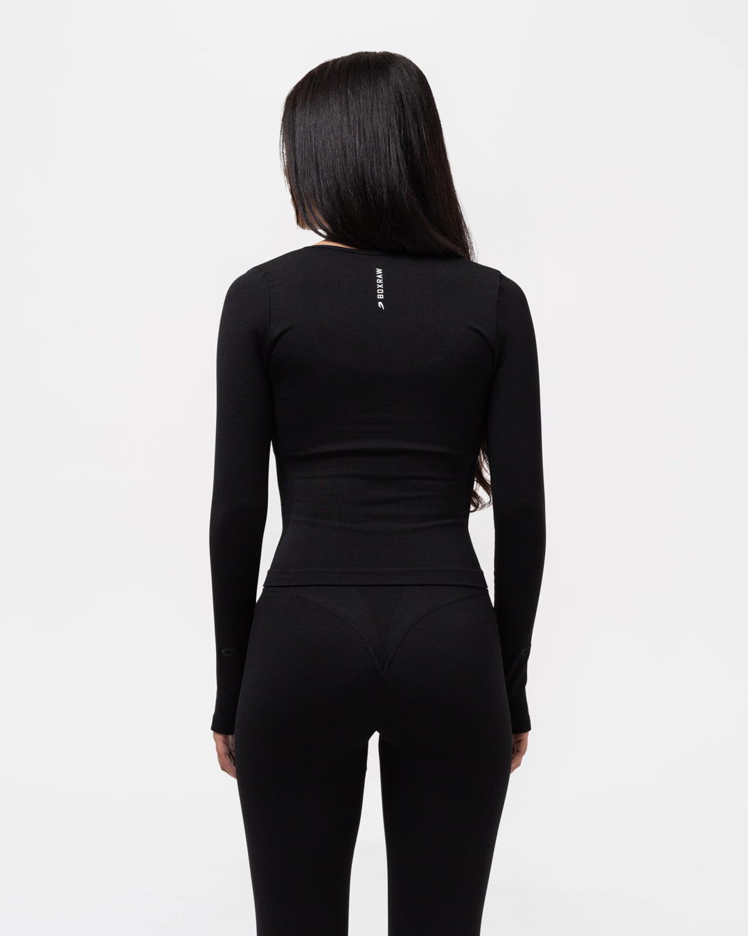 Giselle Seamless Long Sleeve T-Shirt - Black
