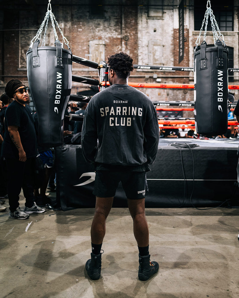 Sparring Club Oversized Sweatshirt - Washed Black