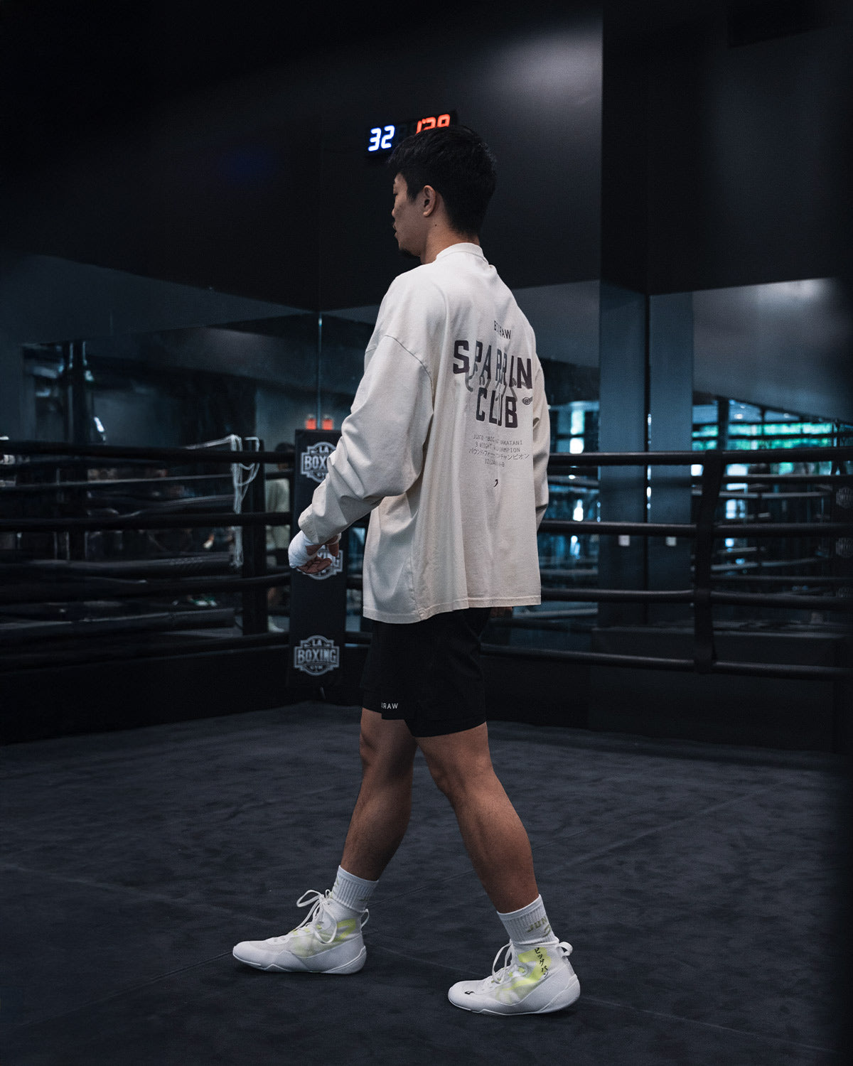 Nakatani x Sparring Club Long Sleeve T-Shirt - Washed Black