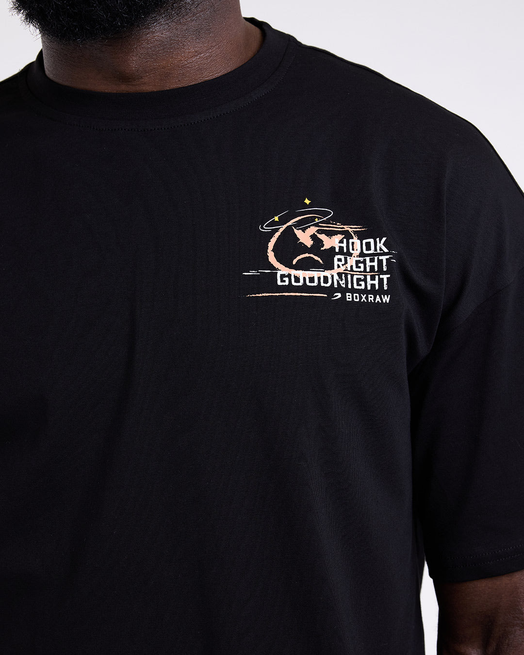 Hook Right Goodnight Oversized T-Shirt - Black