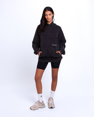 Sparring Club Oversized Hoodie - Washed Black