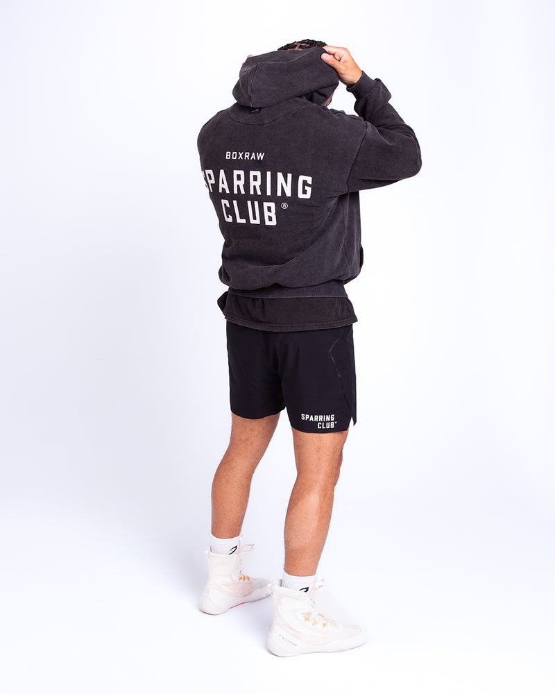 Sparring Club Oversized Hoodie - Washed Black