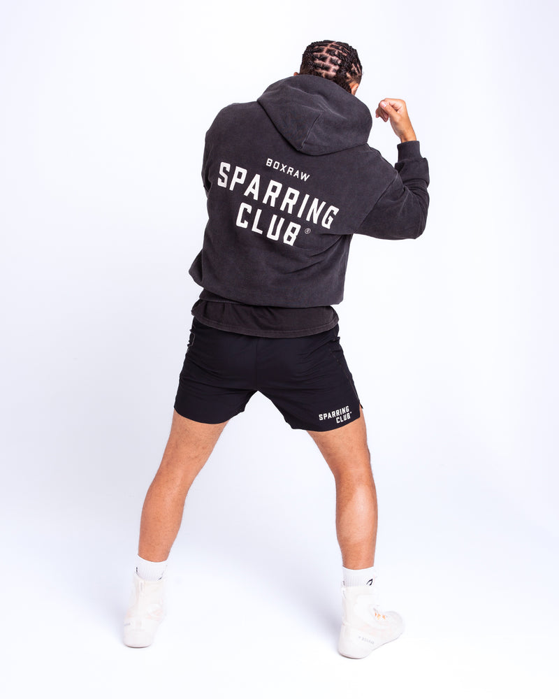 Sparring Club Oversized Hoodie - Washed Black