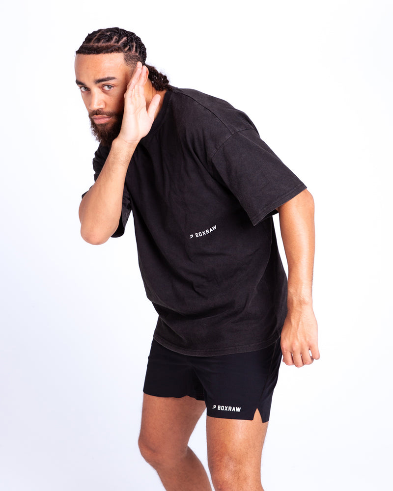 Sparring Club Oversized T-Shirt - Washed Black