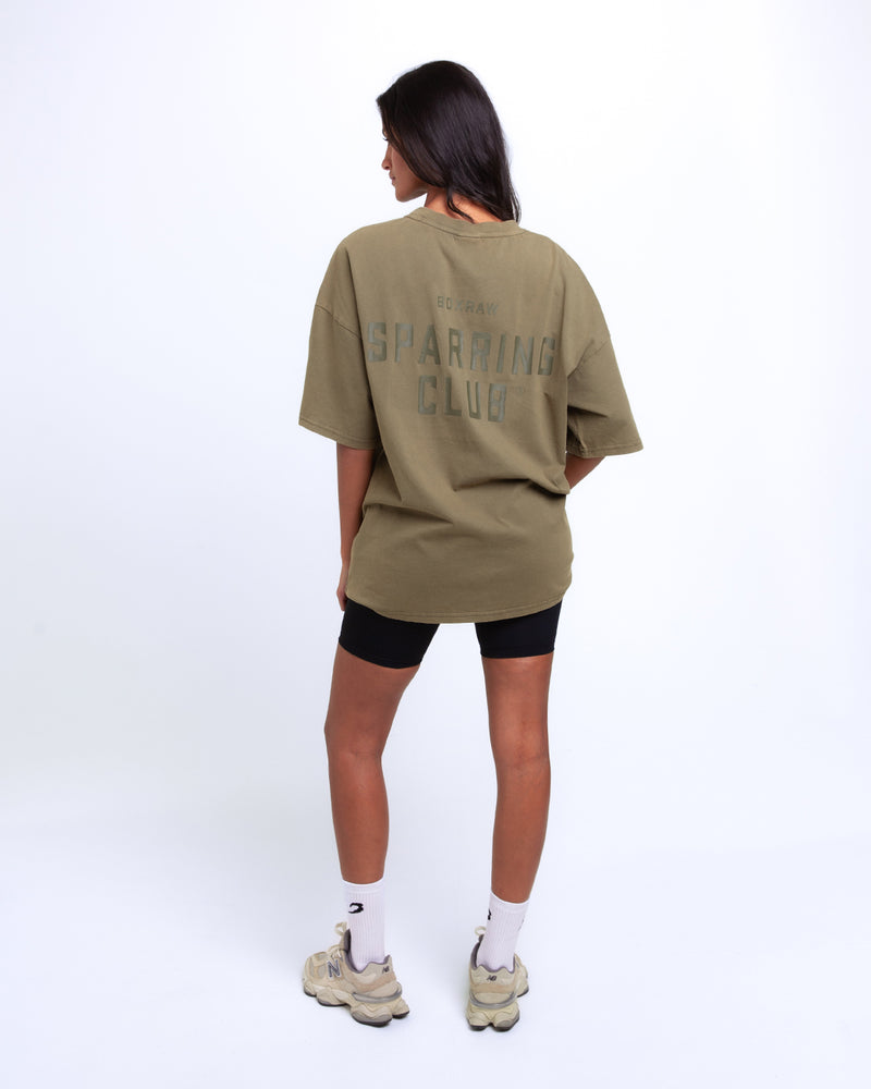 Sparring Club Oversized T-Shirt - Washed Olive