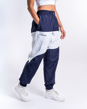 TBC x BOXRAW Track Bottoms - Navy/White