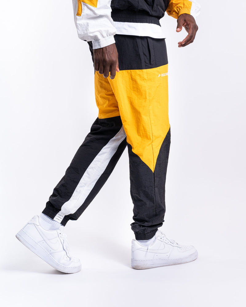 TBC x BOXRAW Track Bottoms - Black/White/Orange