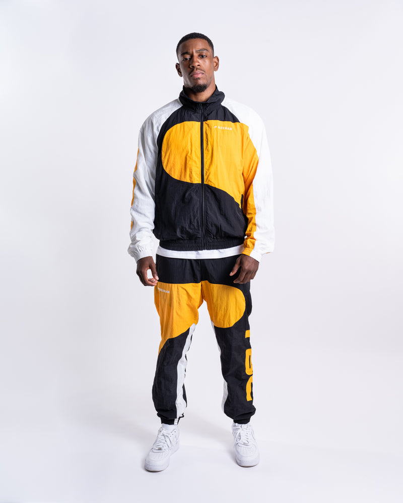 TBC x BOXRAW Track Jacket - Black/White/Orange