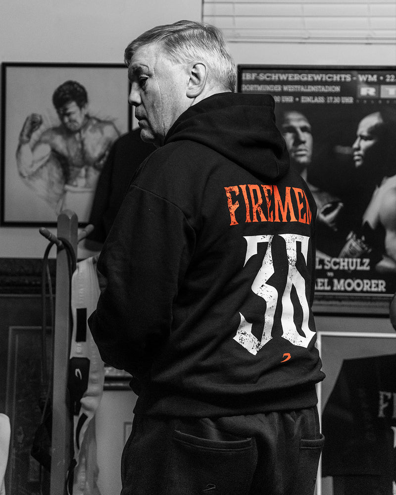 Teddy Atlas Firemen Oversized Hoodie - Black