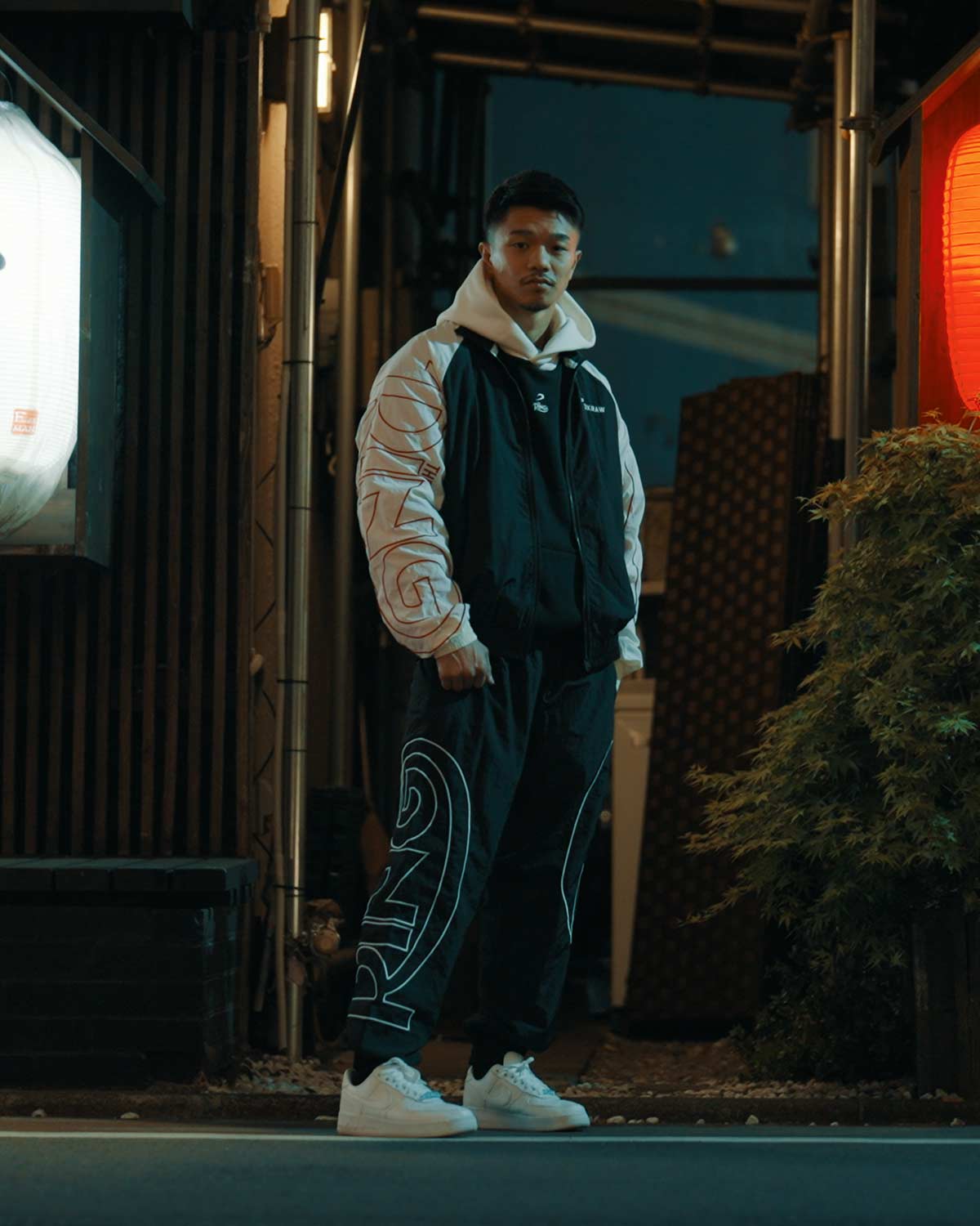 Ring x BOXRAW Track Bottoms - Black