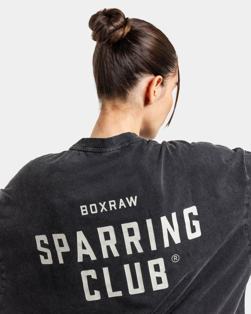 Sparring Club Long Sleeve T-Shirt - Washed Black