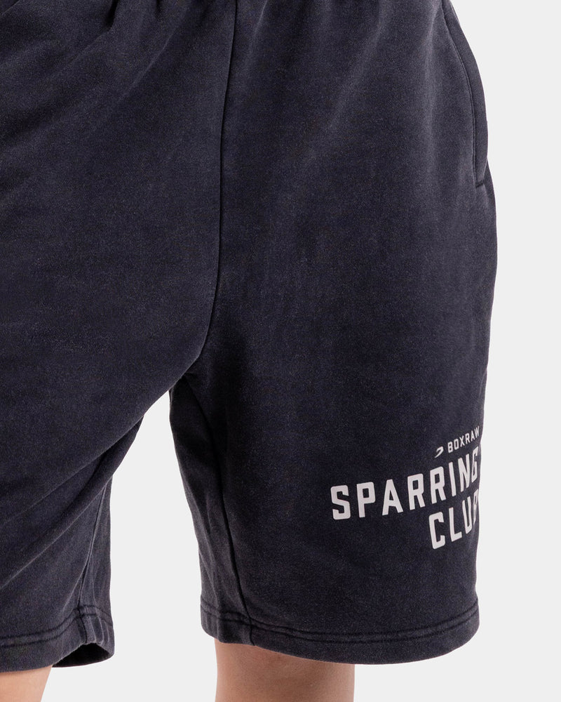 Sparring Club Sweat Shorts - Washed Black