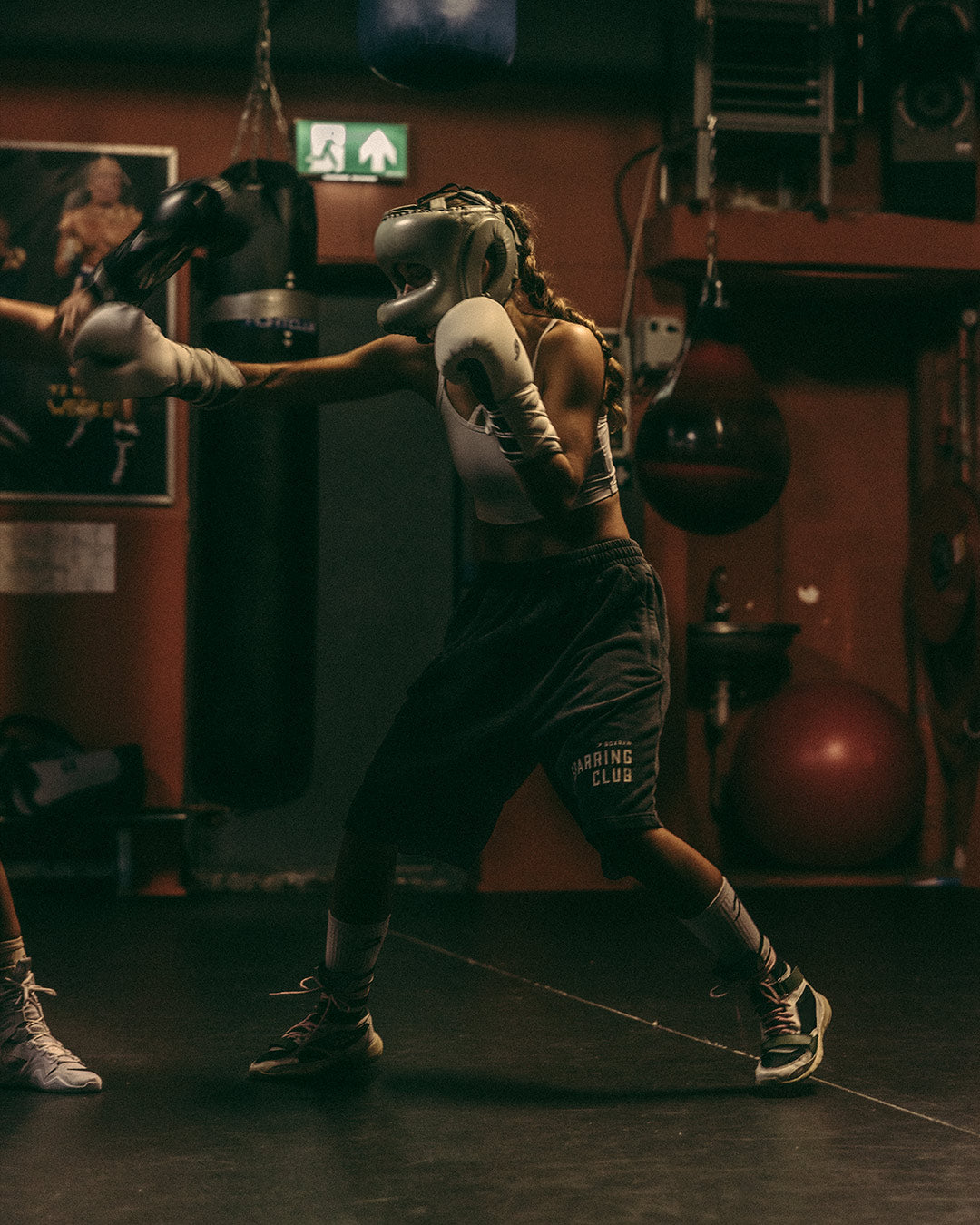 Sparring Club Sweat Shorts - Washed Black