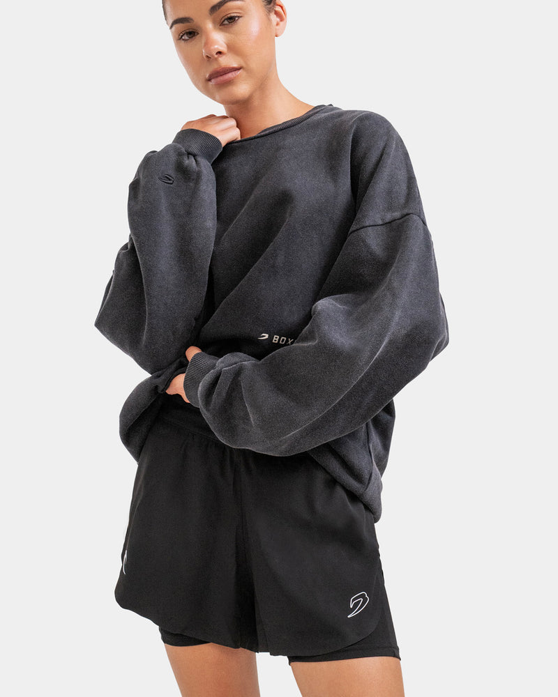 Sparring Club Oversized Sweatshirt - Washed Black