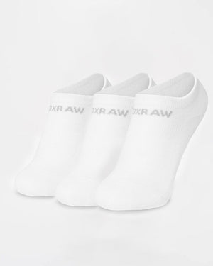 BOXRAW Trainer Socks (3 Pairs) - White