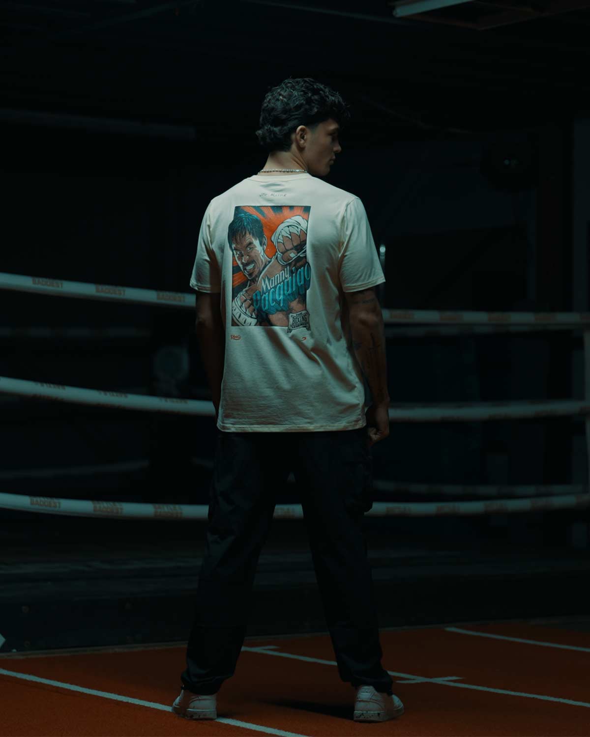 Ring x BOXRAW Manny Pacquiao T-Shirt - Cream Beige