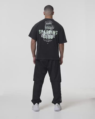 SPARRING CLUB OVERSIZED T-SHIRT ボクシング Bivol x Sparring Club Oversized T-Shirt - Washed Black | BOXRAW
