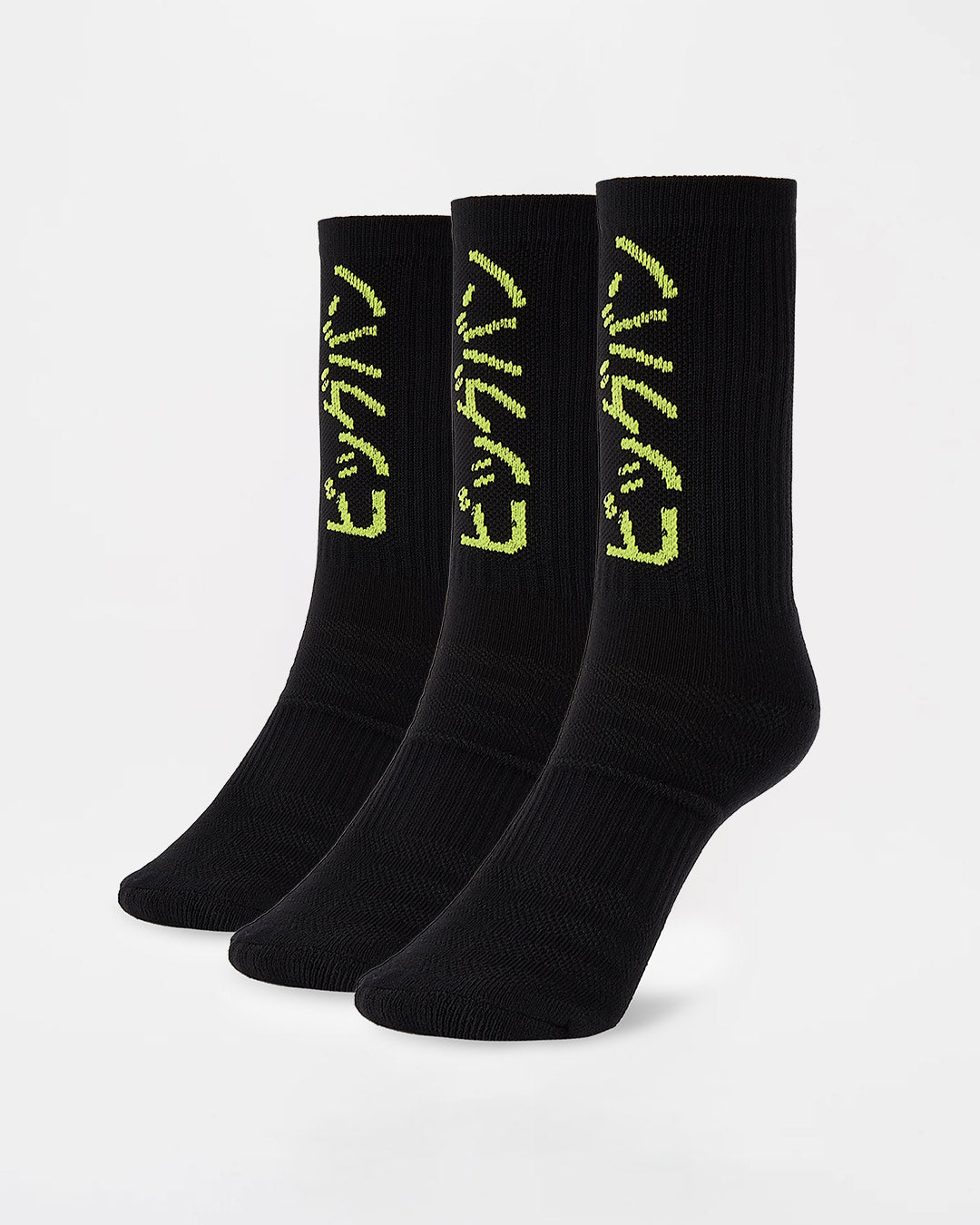 Nakatani x BOXRAW Crew Socks (3 Pairs) - Black