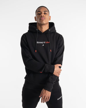 Boxing Is Love Hoodie - Black | BOXRAW