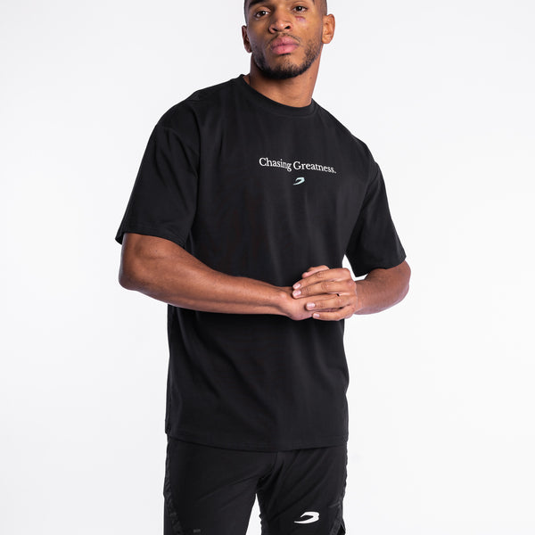 Chasing Greatness Oversized T Shirt Black BOXRAW