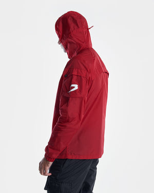 Dundee Windbreaker Jacket - Red - BOXRAW