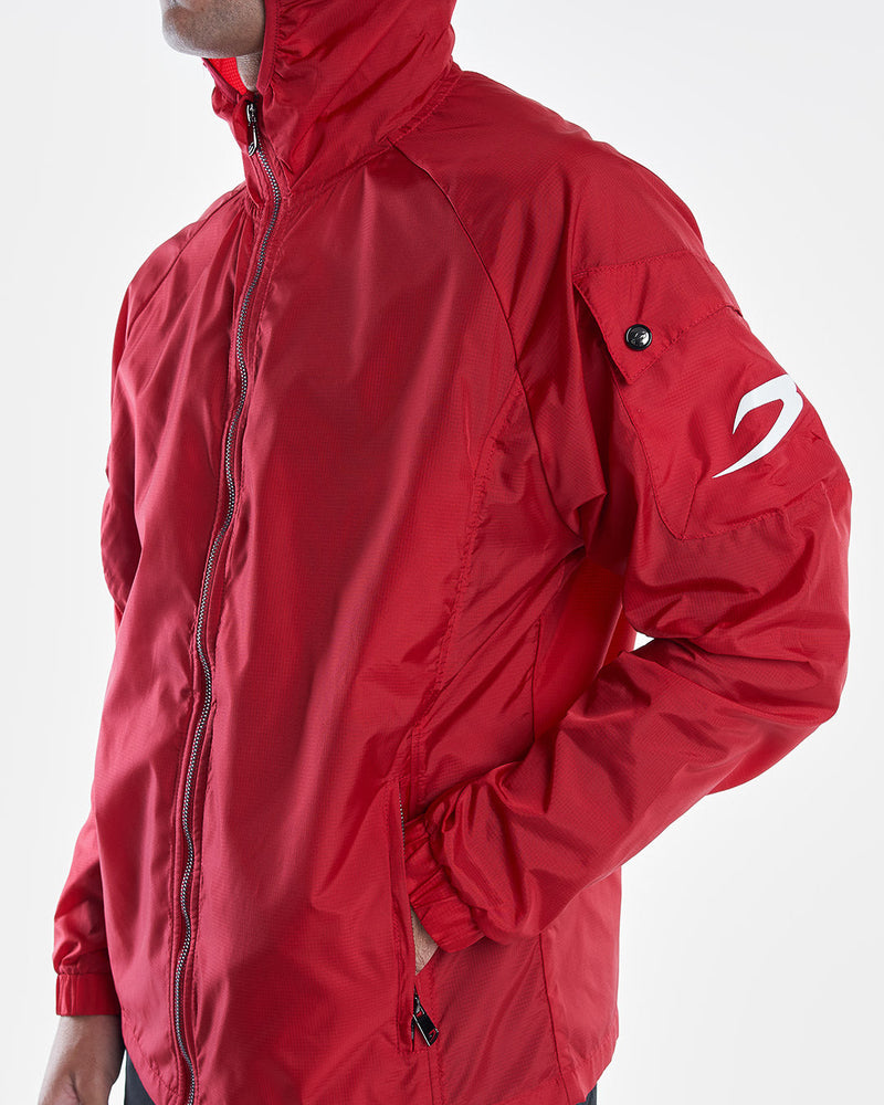 Dundee Windbreaker Jacket - Red - BOXRAW