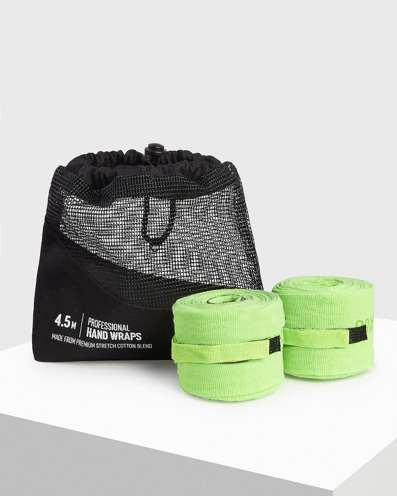 180" BOXRAW Hand Wraps - Green