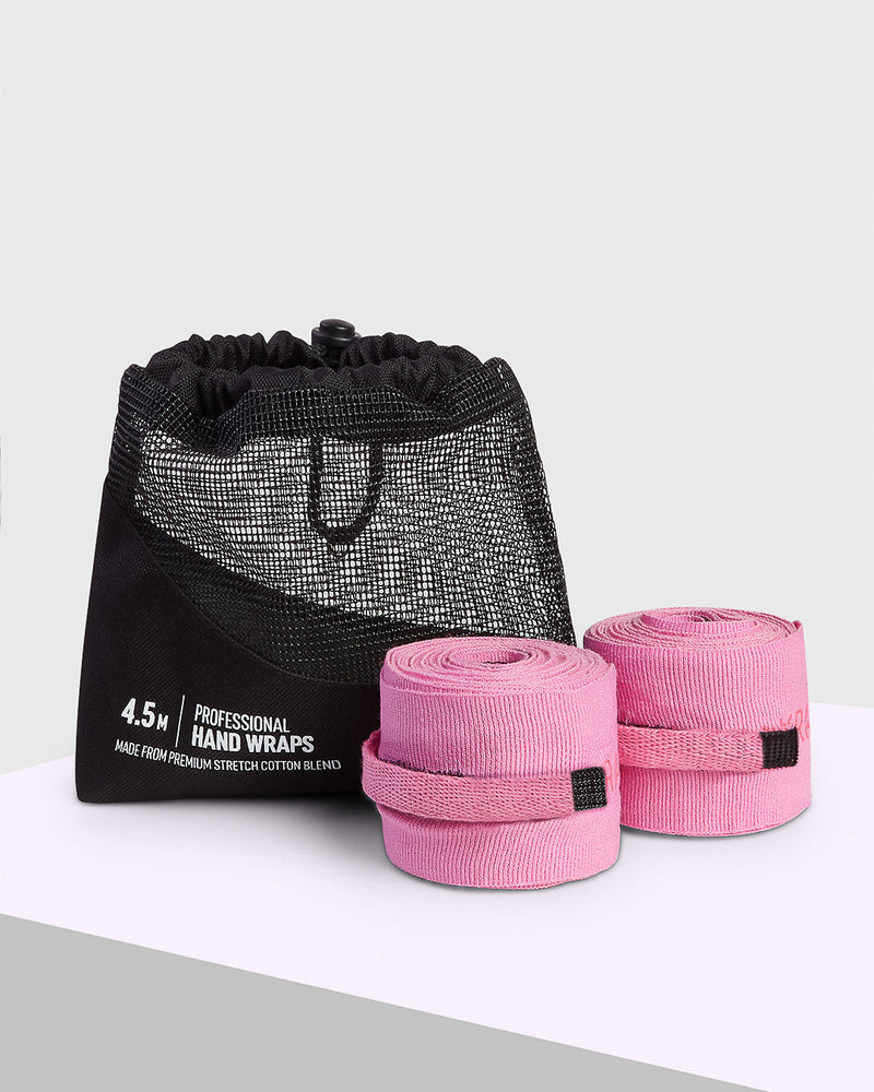 180" BOXRAW Hand Wraps - Pink