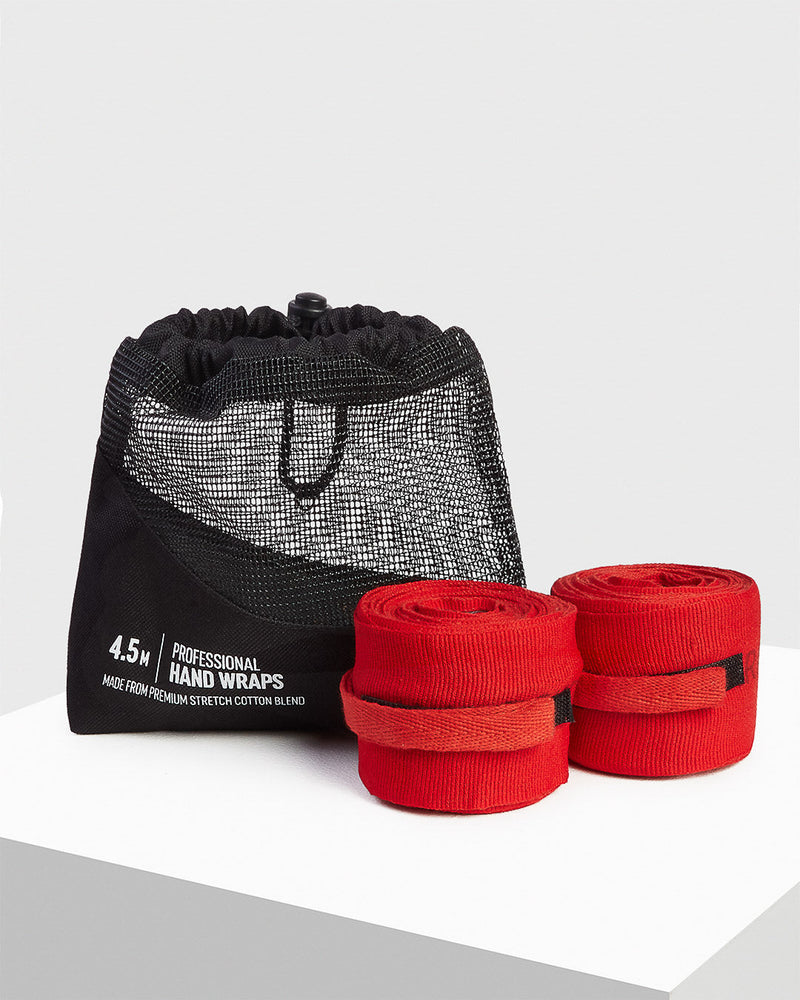 180" BOXRAW Hand Wraps - Red