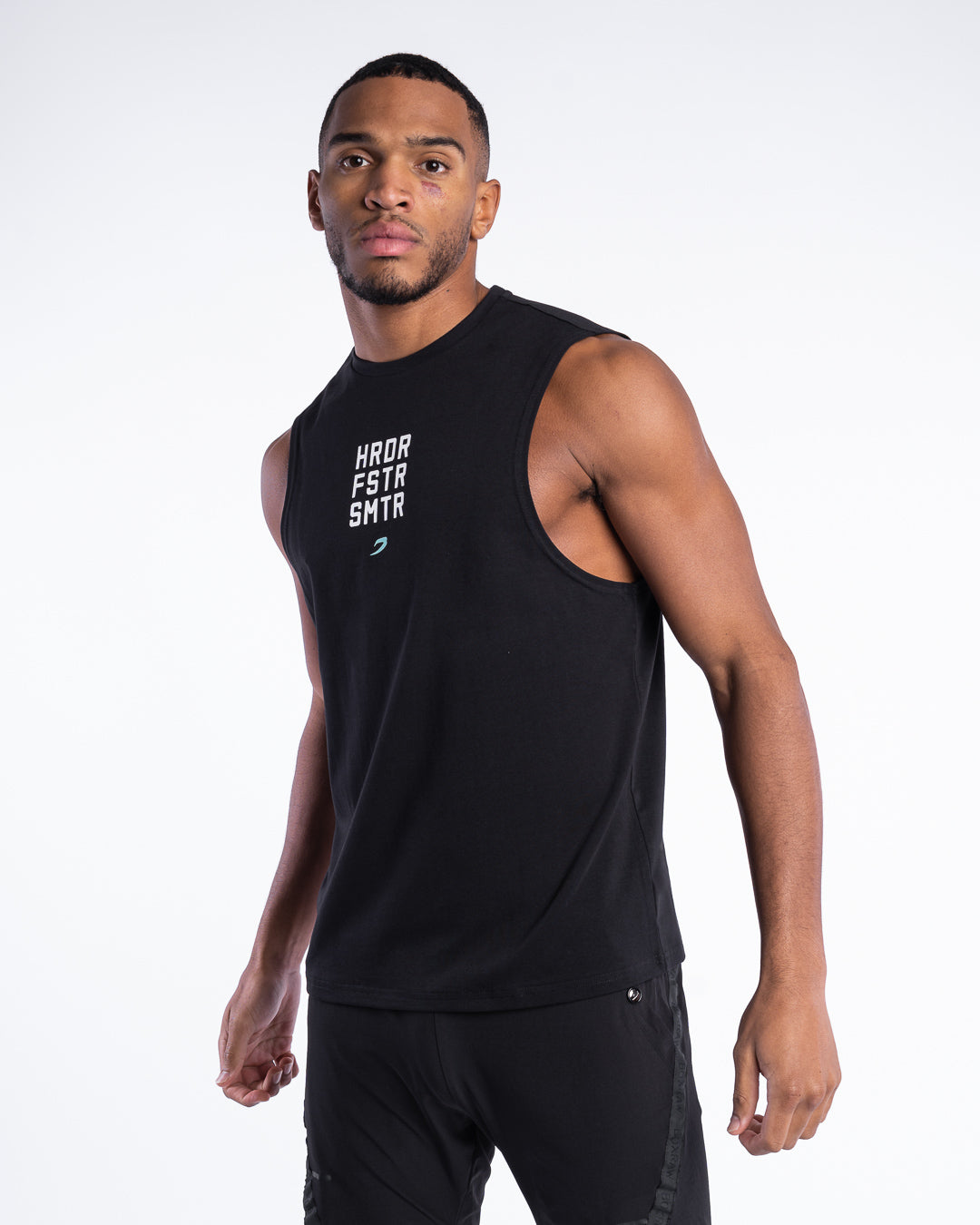 HRDR FSTR SMTR Muscle Tank - Black