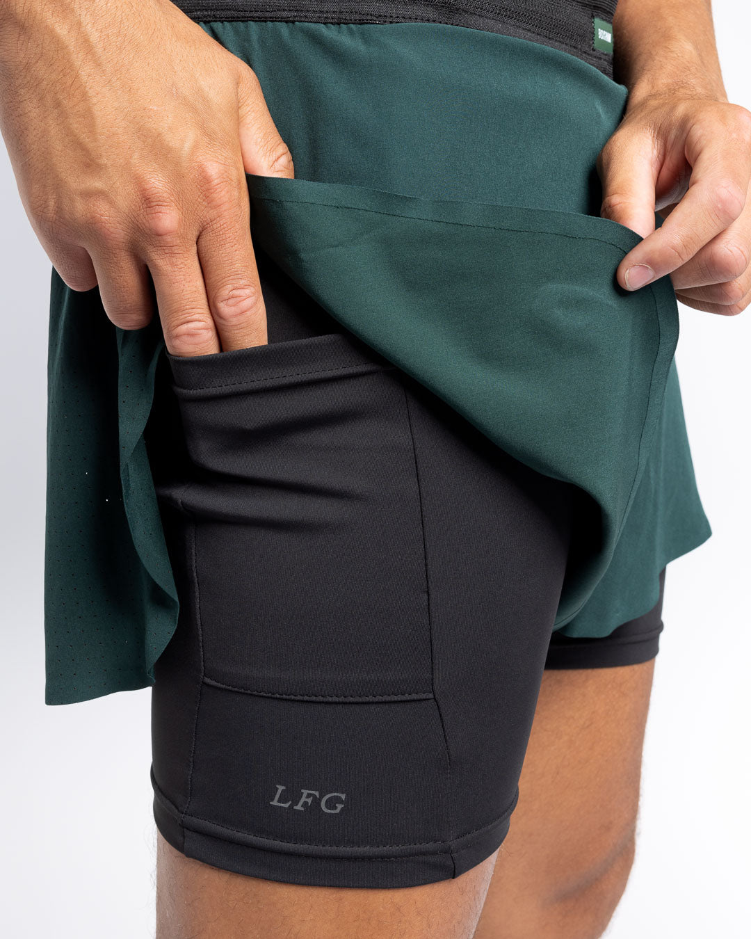 Tunero 2-in-1 Shorts - Green