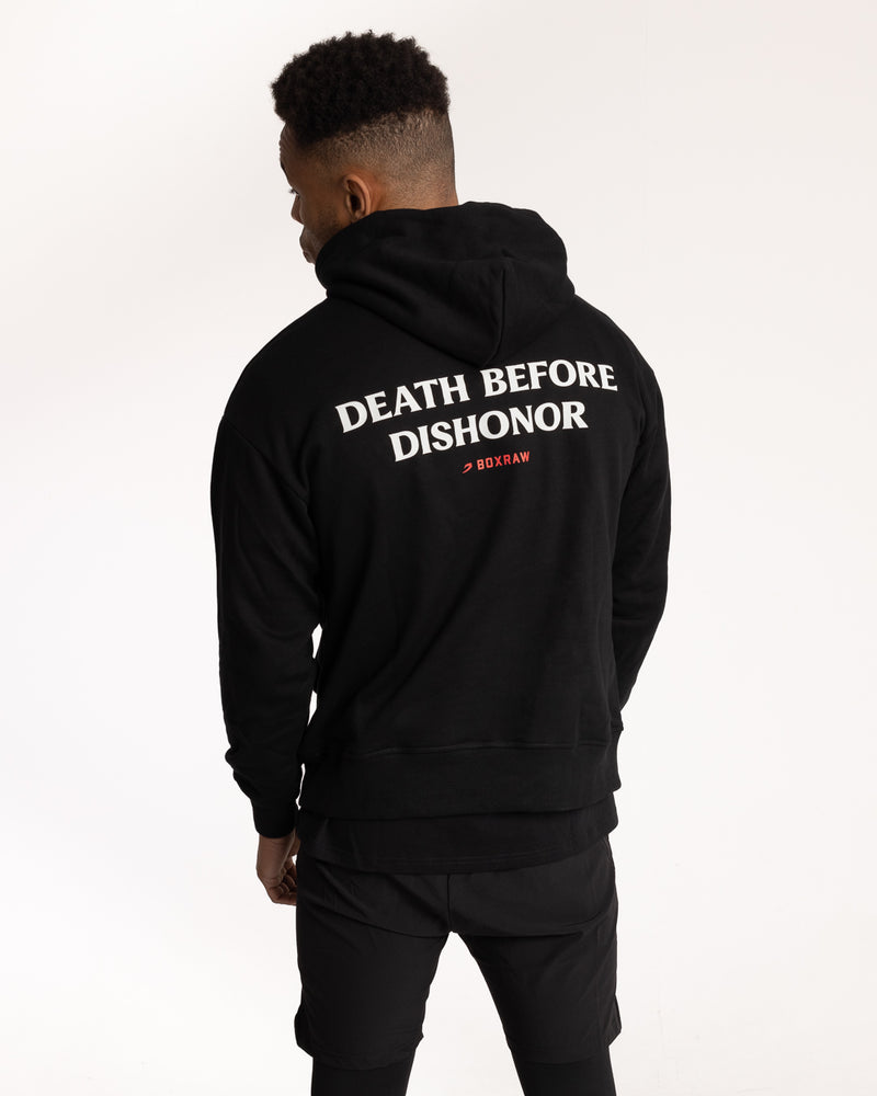 Death Before Dishonor Oversized Hoodie - Black