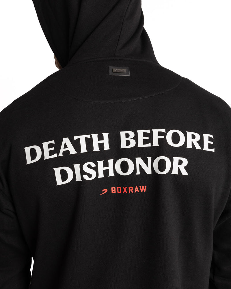 Death Before Dishonor Oversized Hoodie - Black