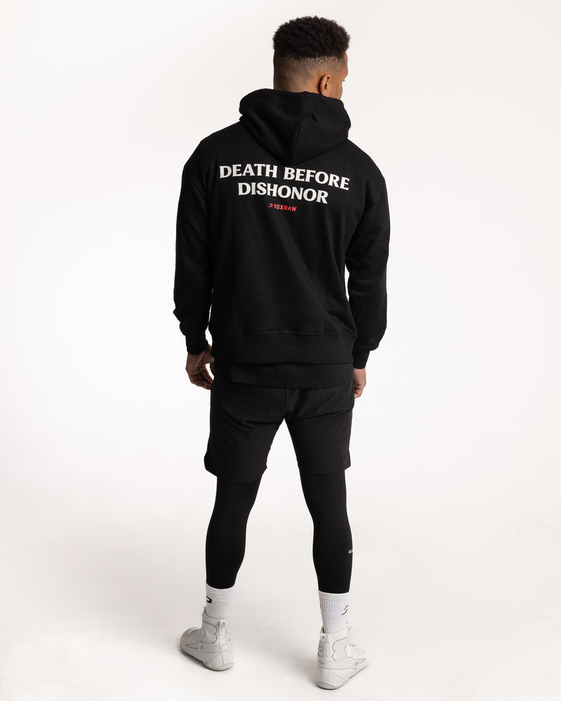 Death Before Dishonor Oversized Hoodie - Black