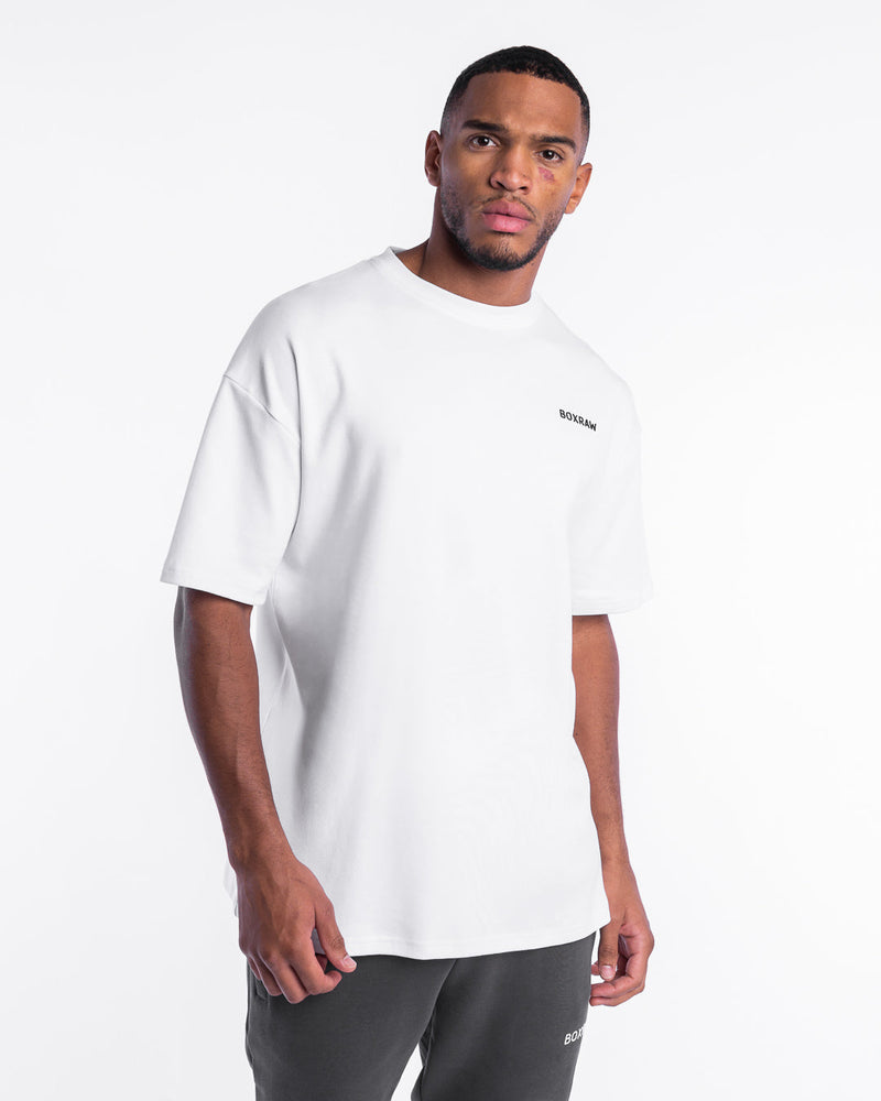 Johnson Oversized T-Shirt - White | BOXRAW