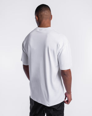 Johnson Oversized Strike T-Shirt - White | BOXRAW