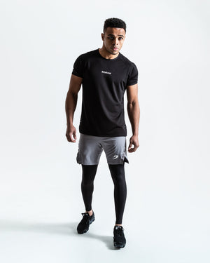 PEP SHORTS (2-IN-1 TRAINING TIGHTS) - BLACK